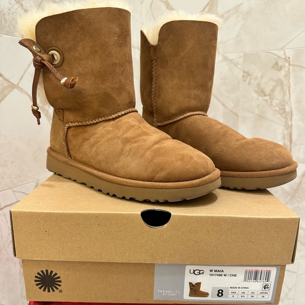 UGG Brown Winter Boots Sheepskin Comfort